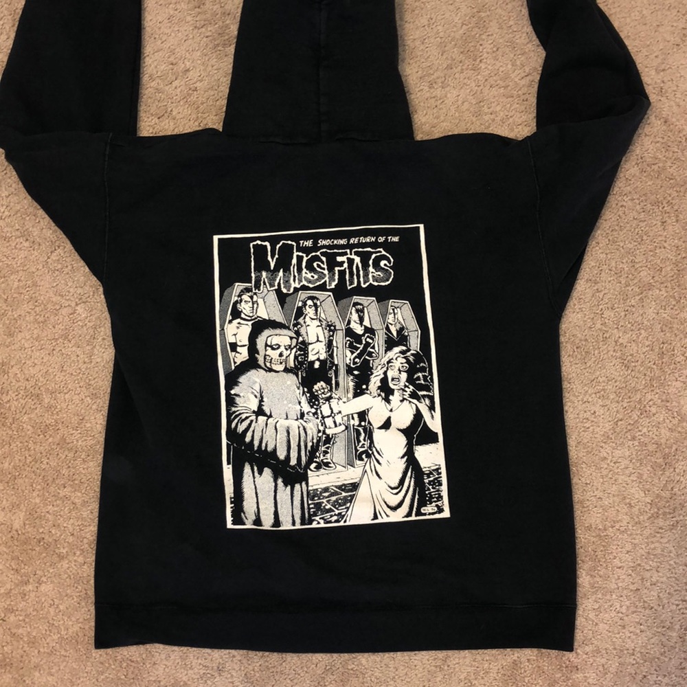 Misfits Black Sweatshirt Hoodie size S-M unisex